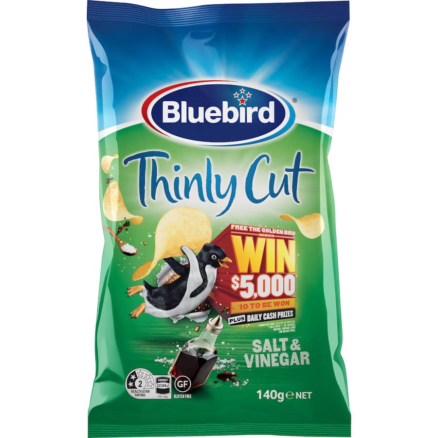 Bluebird Thin Cut Chips Salt & Vinegar