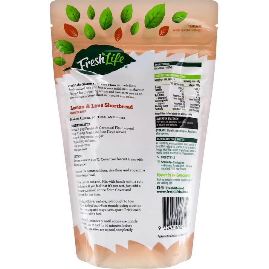 Freshlife Rice Flour Gluten Free 450g