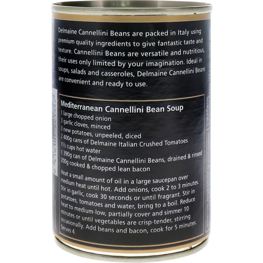 Delmaine Beans Cannellini Can 390g
