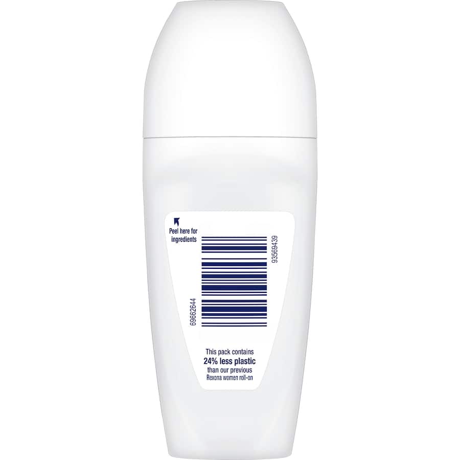 Rexona Women Advanced Roll On Invisible Pure, 50ml, offers 72-hour sweat and odor protection for active lifestyles.