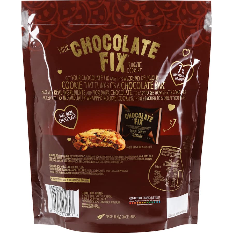 Cookie Time Cookies Your Chocolate Fix Rookie 175g