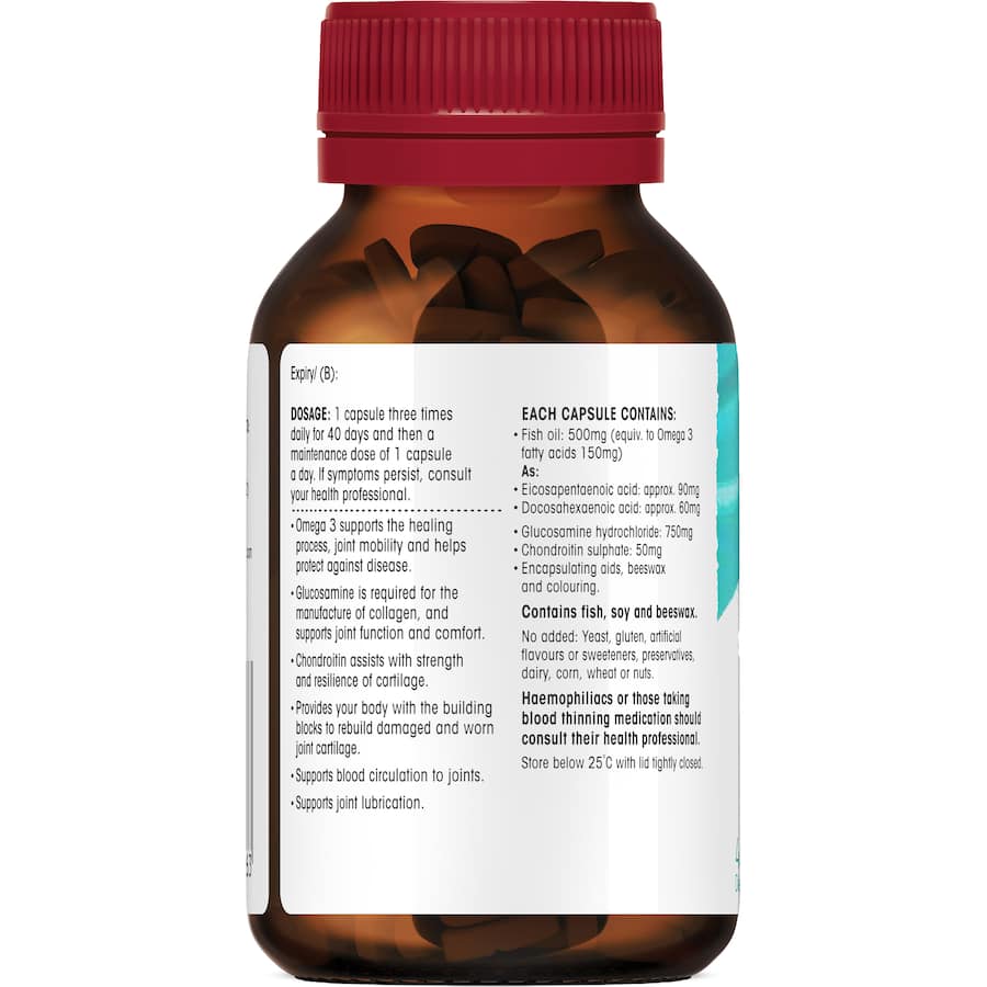 Red Seal Pro Joint Glucosamine + Chondroitin & Omega 3 Capsules 45pack