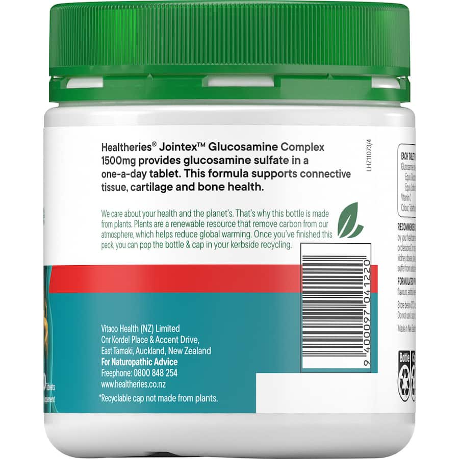 Healtheries Glucosamine Value Pack 1500, a joint health supplement with 1500mg glucosamine for mobility and cartilage support.