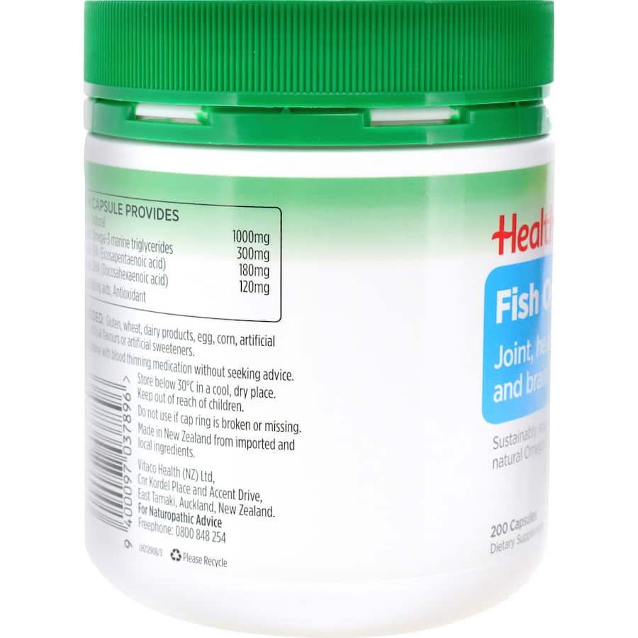 Healtheries Fish Oil Value Pack 1000mg, rich in omega-3s EPA and DHA for heart, brain, and joint health.