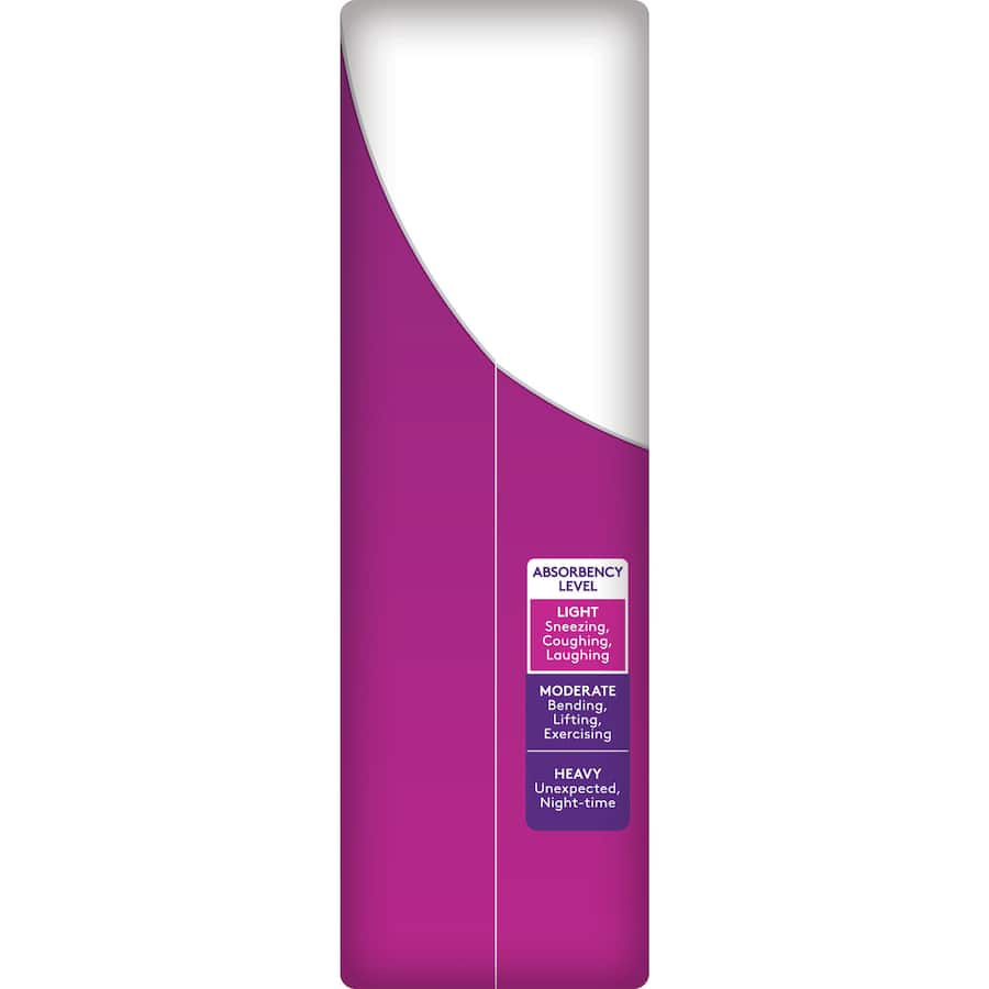 Poise Continence Liner Extra Long provides discreet, reliable protection against bladder leakage with enhanced comfort and odour control.