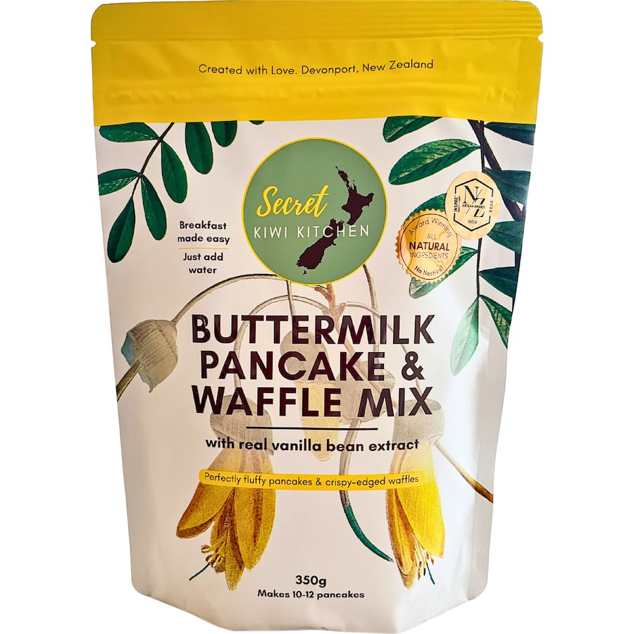 Secret Kiwi Kitchen Pancake & Waffle Mix Buttermilk 350g