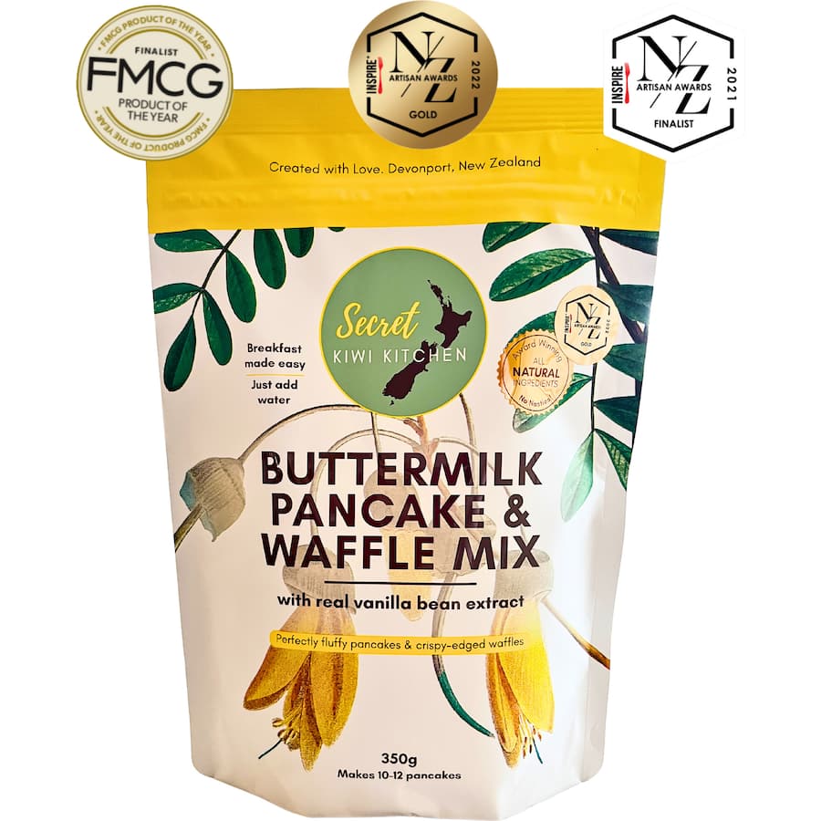 Secret Kiwi Kitchen Pancake & Waffle Mix Buttermilk 350g
