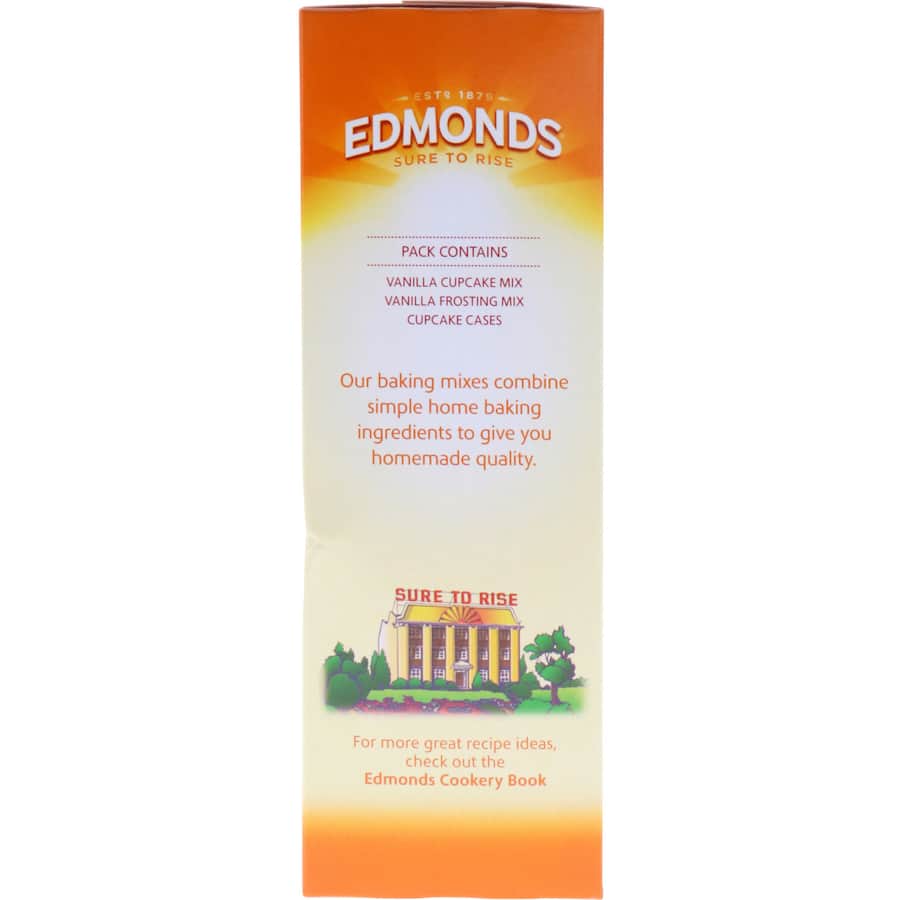 Delicious Edmonds vanilla cupcake mix for soft, fluffy cupcakes, perfect for any occasion and easy to customize.