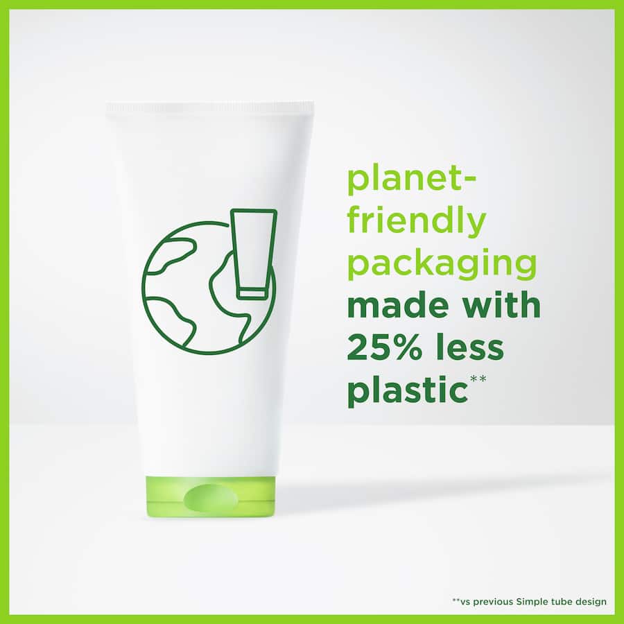 Gentle facial cleanser gel for sensitive skin, infused with pro-vitamin B5 and vitamin E, hydrating and hypoallergenic.