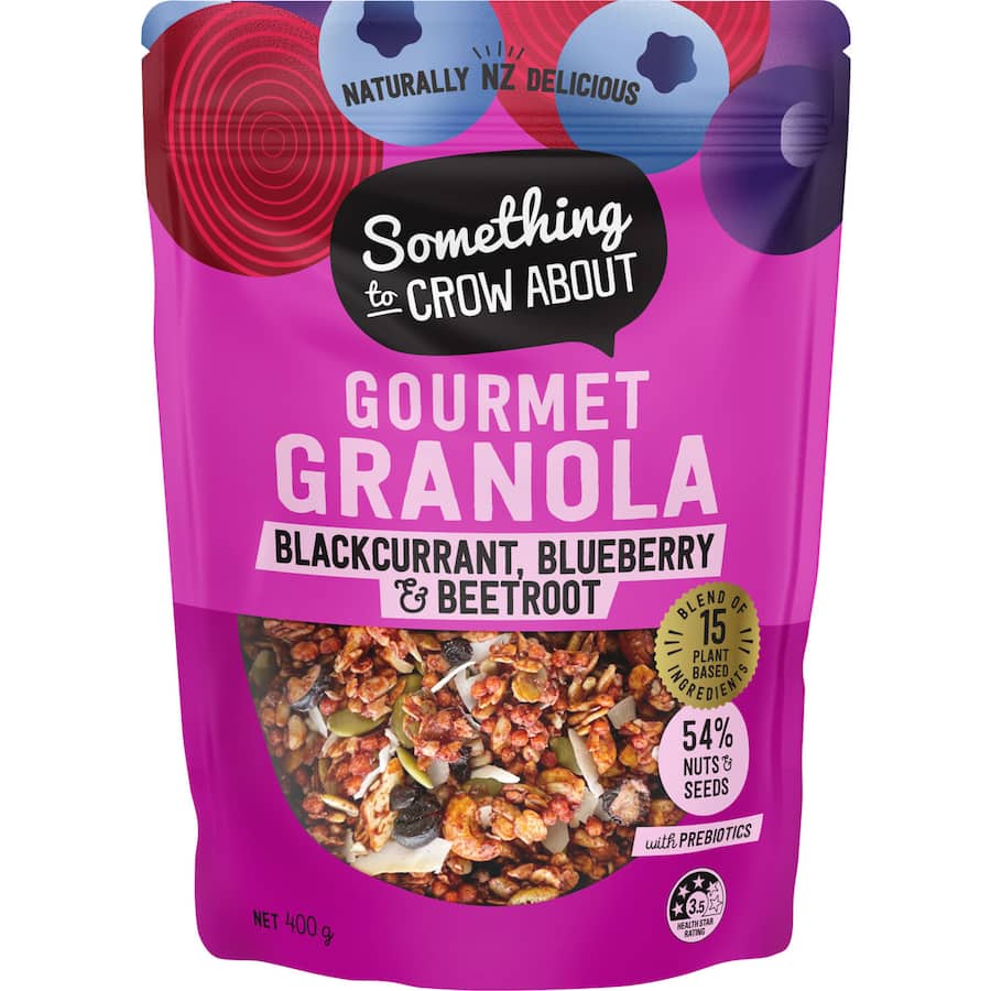 Something To Crow About Granola Blueberry & Blackcurrant 400g
