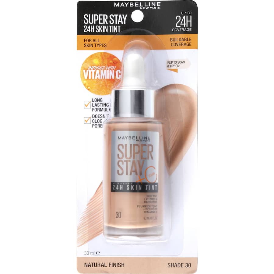 Maybelline Superstay Glow Skin Tint Foundation 30 30mL