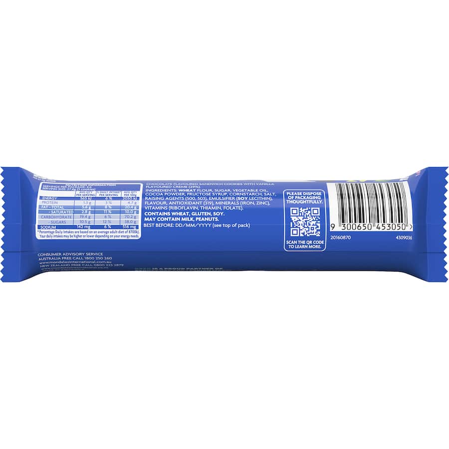 Oreo Creme Filled Biscuits Original 128g