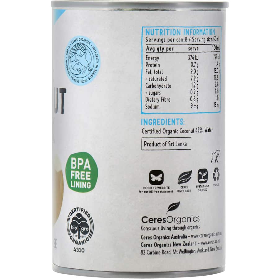 Ceres Organics Coconut Milk