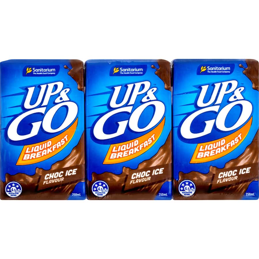 Sanitarium Up & Go Liquid Breakfast Choc Ice 3pk 250mL
