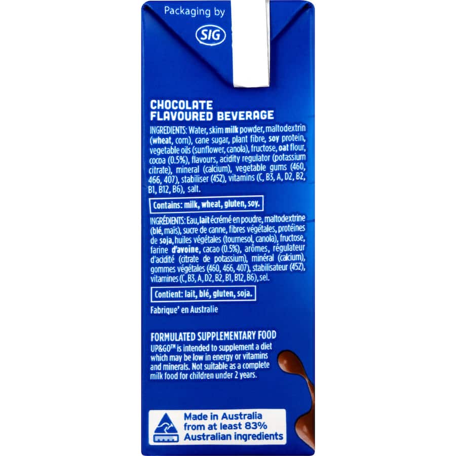 Sanitarium Up & Go Liquid Breakfast Choc Ice 3pk 250mL