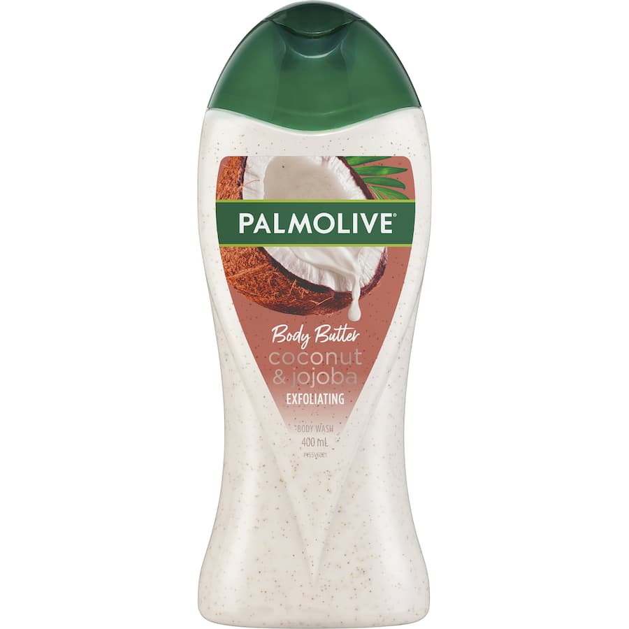 Palmolive Body Wash Exfoliating Coconut & Jojoba Bottle 400mL