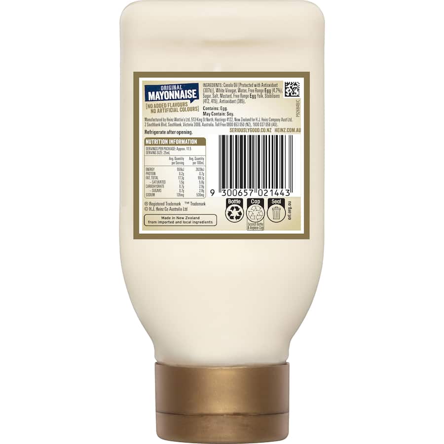 Heinz Seriously Good Mayonnaise Original Squeeze bottle 295mL