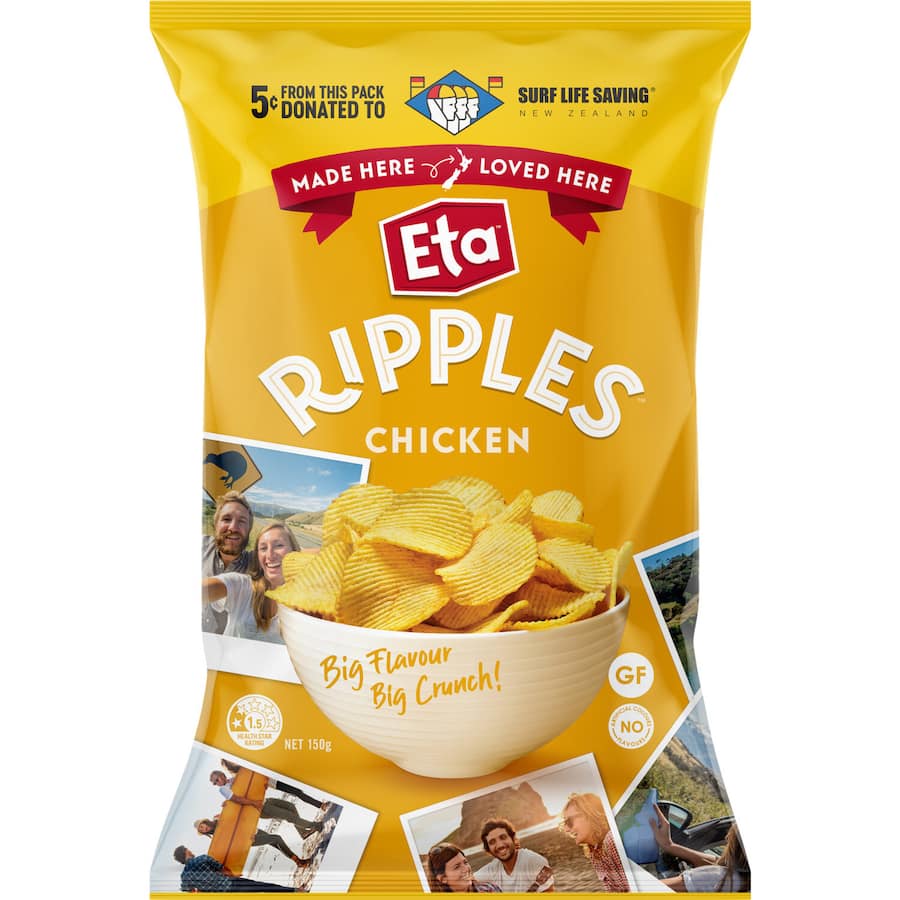 Eta Ripples Chips Chicken 150g