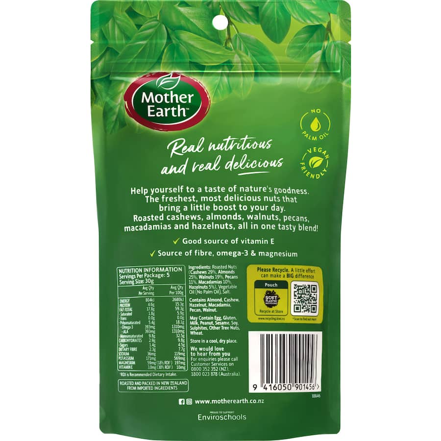 Mother Earth Snack Mix Deluxe Batch Roasted & Salted 150g