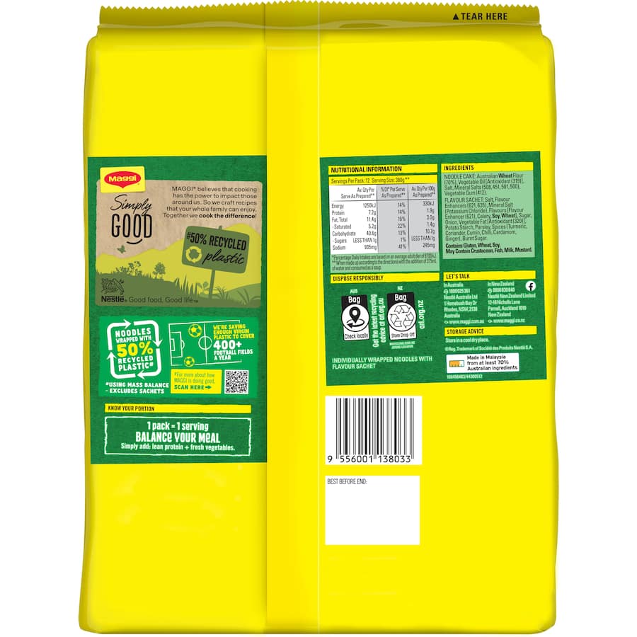 Maggi 2-minute Instant Noodles Chicken 12 pack 864g