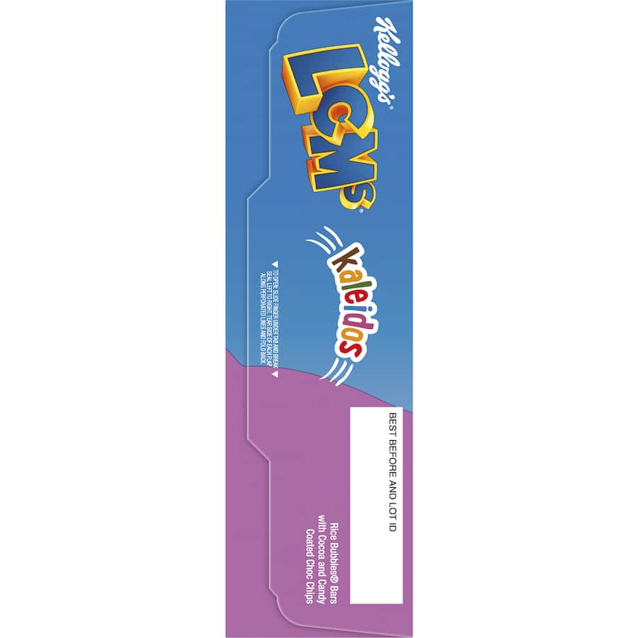 Kellogg's Lcms Cereal Bars Kaleidos Rice Bubbles 5pk 100g