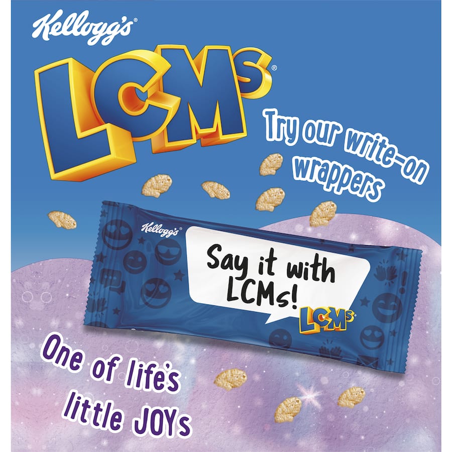 Kellogg's Lcms Cereal Bars Unicorn Rice Bubbles 5pk 100g