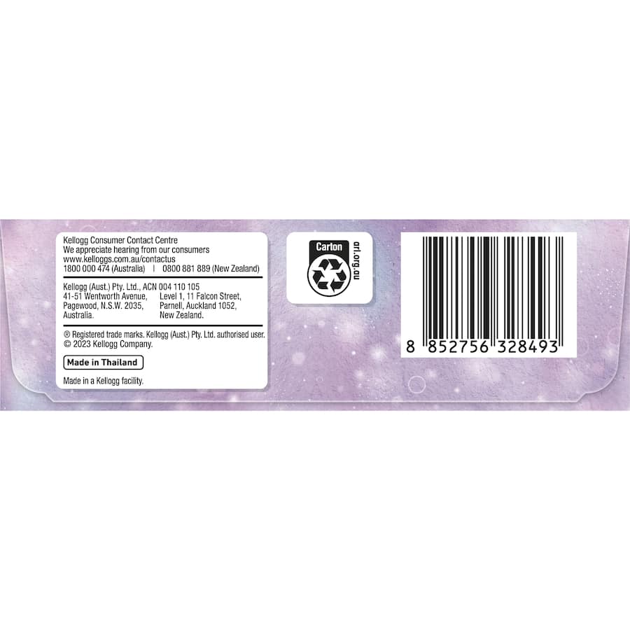 Kellogg's Lcms Cereal Bars Unicorn Rice Bubbles 5pk 100g