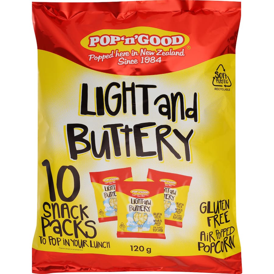 Pop N Good Popcorn Lunch Pack 120g 10pack