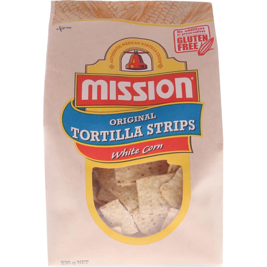 Mission Corn Chips White Corn Packet 230g