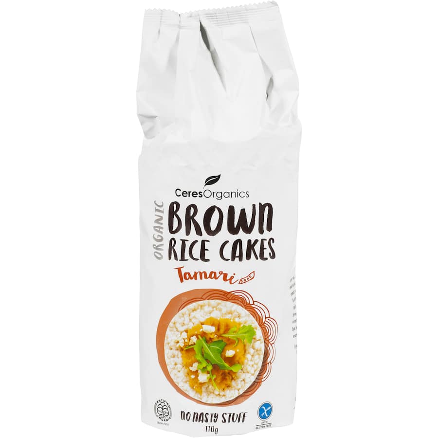 Ceres Organics Rice Cakes Brown Tamari