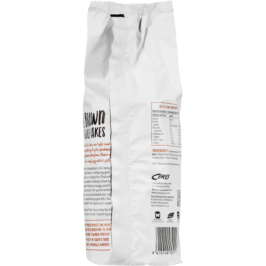 Ceres Organics Rice Cakes Brown Tamari
