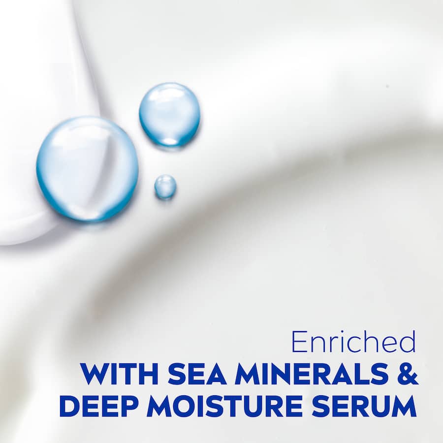 NIVEA Body Lotion Express Hydration offers 48-hour moisture with Sea Minerals for fast-absorbing, non-greasy skin care.