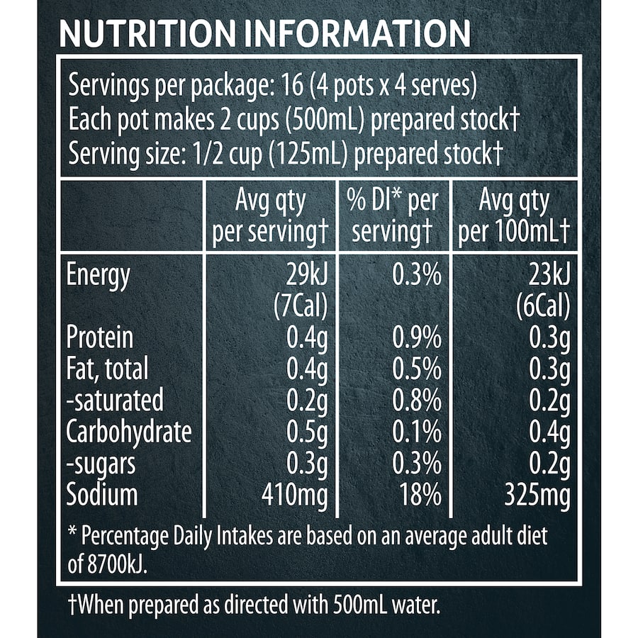 Continental Stock Pot Vegetable Stock Concentrate pack with 4 pots, ideal for enhancing soups, stews, and casseroles.