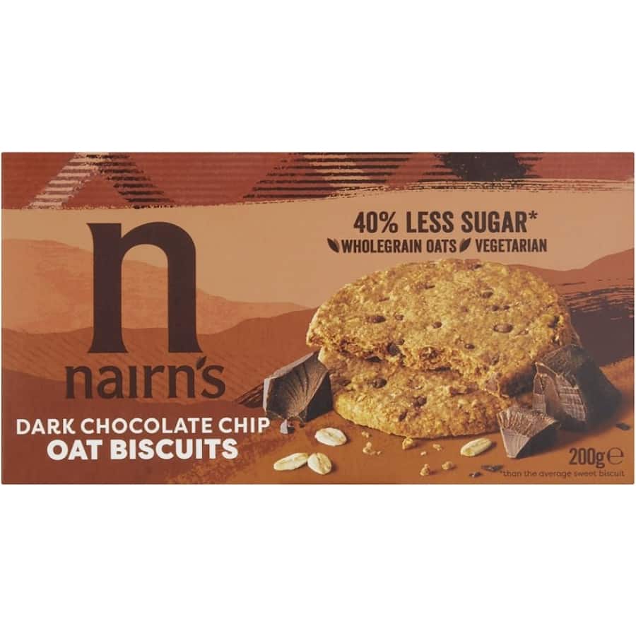 Nairn's Oat Biscuits Dark Chocolate Chip 200g