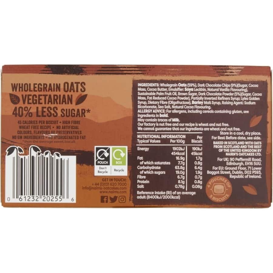 Nairn's Oat Biscuits Dark Chocolate Chip 200g