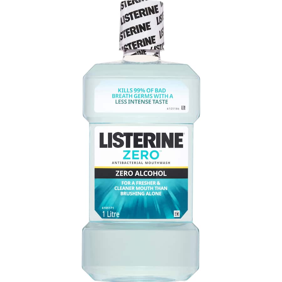 Listerine Mouth Rinse Zero Alcohol 1L