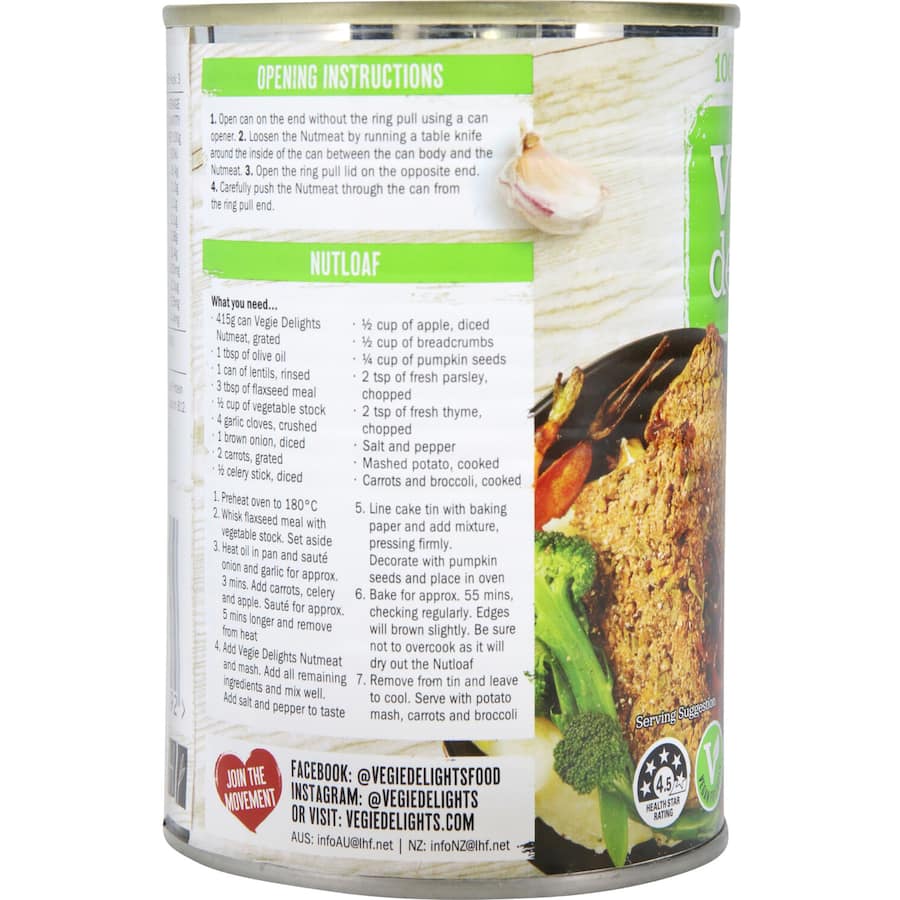 Vegie Delights Meat Alternative Nutmeat 415g