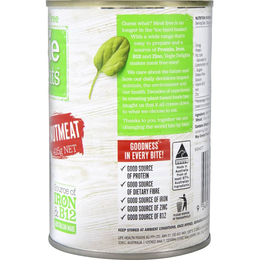 Vegie Delights Meat Alternative Nutmeat 415g