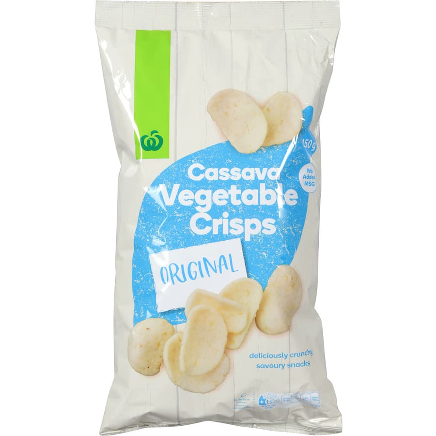 Woolworths Cassava Vegetable Crisps Original 150g