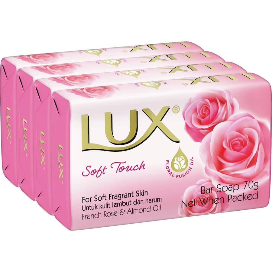 Lux Bar Soap Soft Touch 70g bars 4pack