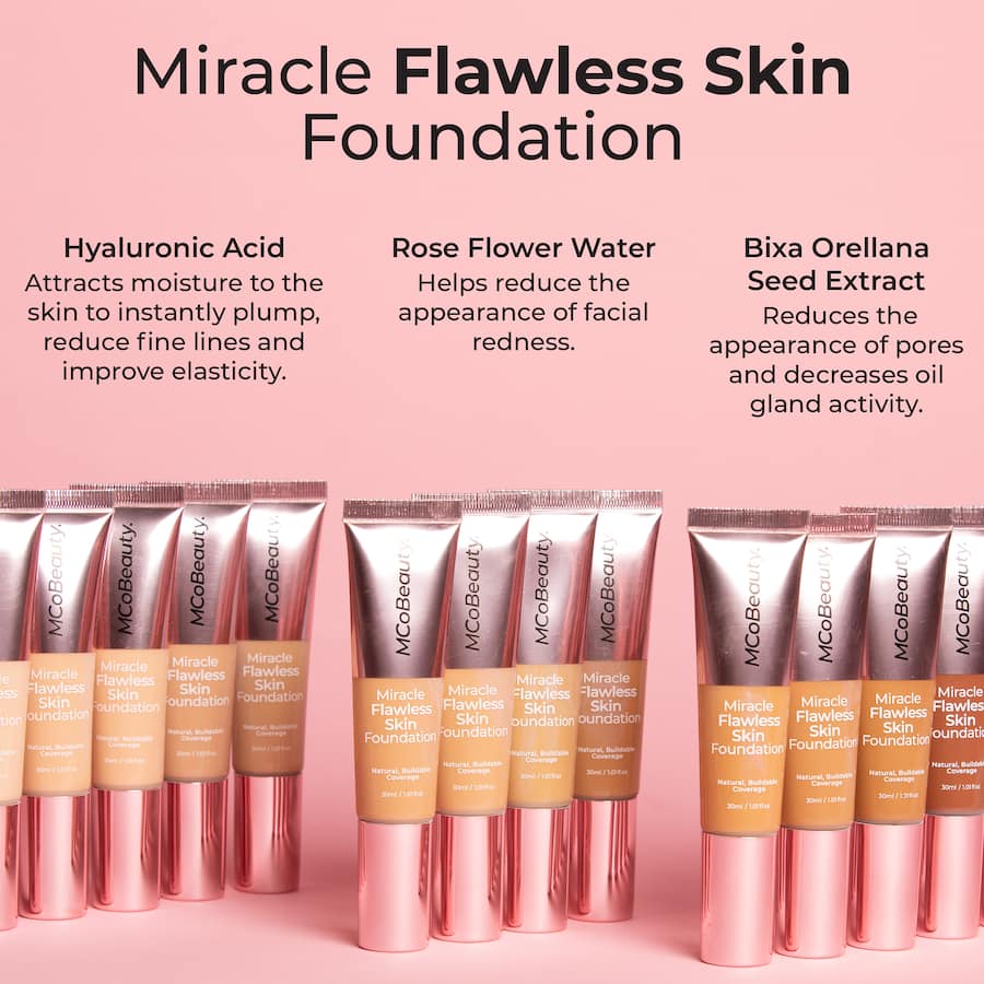 Mcobeauty Miracle Flawless Foundation Nude Beige 30mL