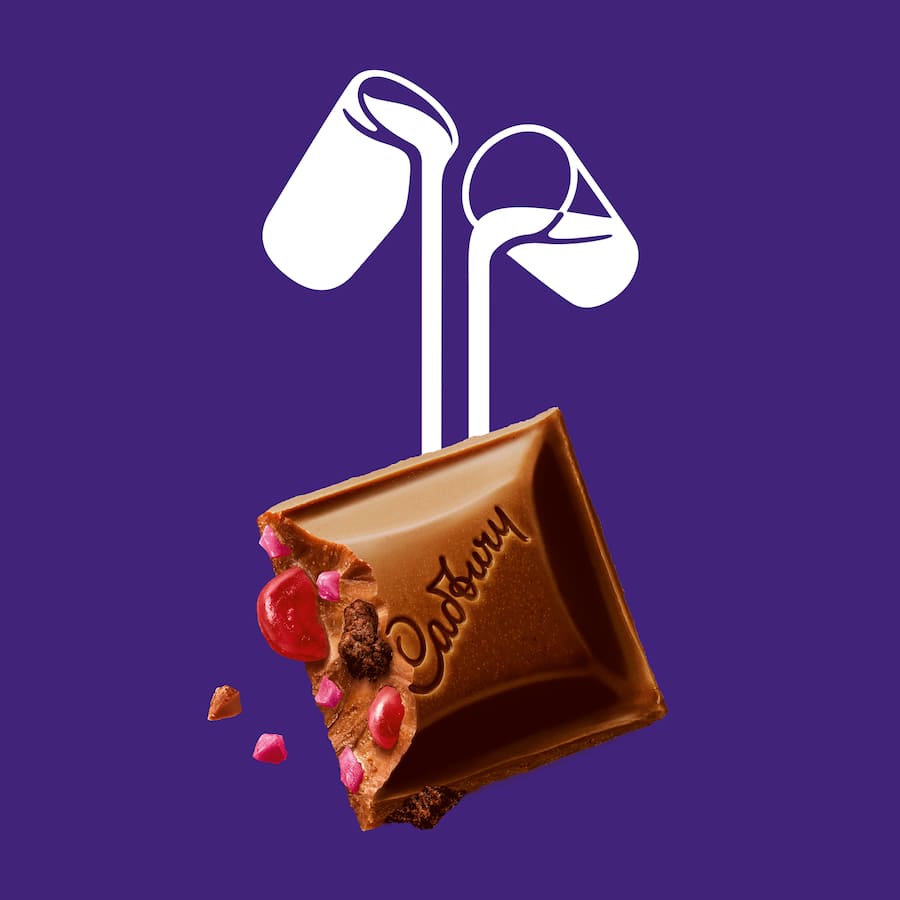 Cadbury Dairy Milk Chocolate Block Black Forest Raspberry Large block 330g