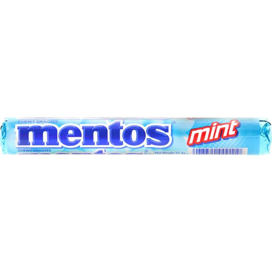 Mentos Mints Original Roll, a chewy mint for refreshing breath, perfect for on-the-go freshness anytime, anywhere.