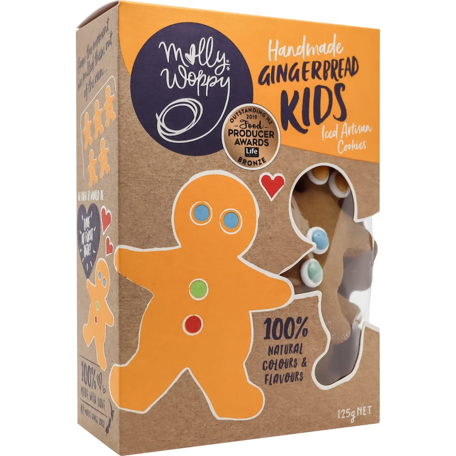 Molly Woppy Kids Gingerbread Iced 125g