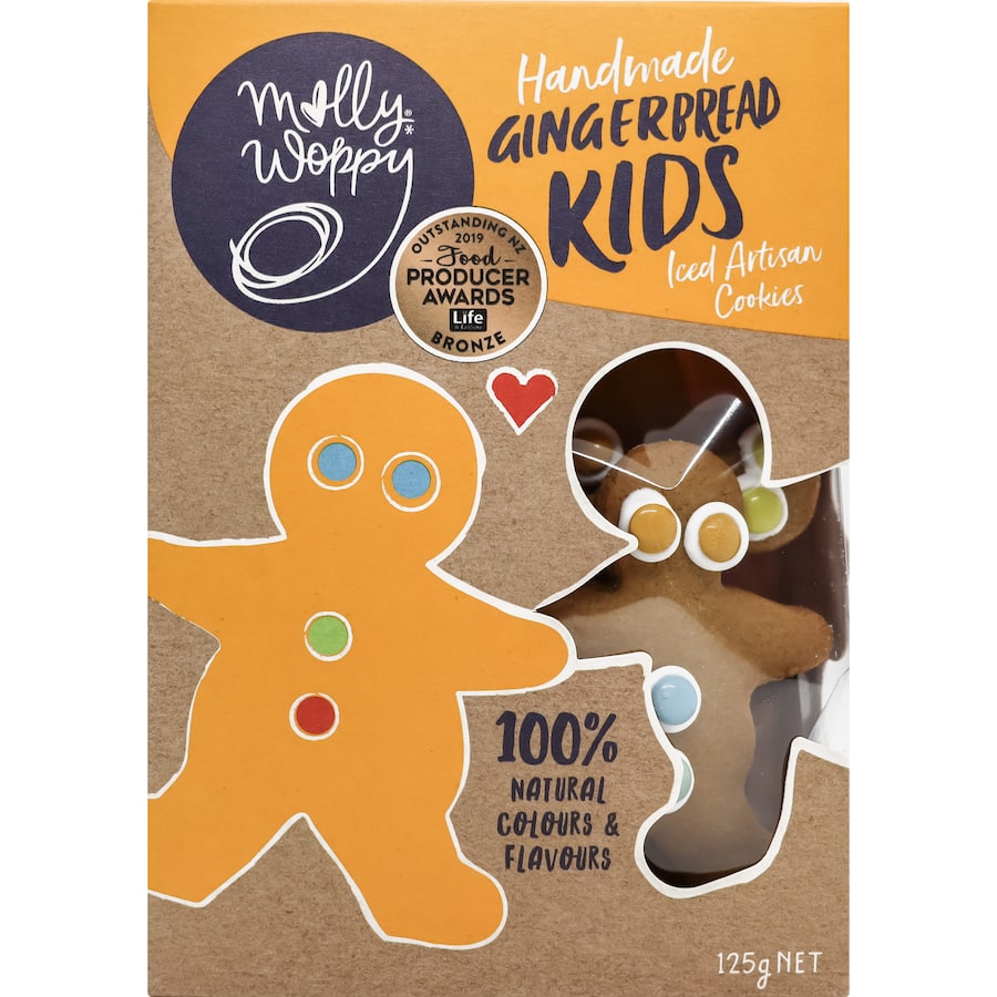 Molly Woppy Kids Gingerbread Iced 125g