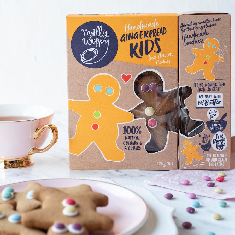 Molly Woppy Kids Gingerbread Iced 125g