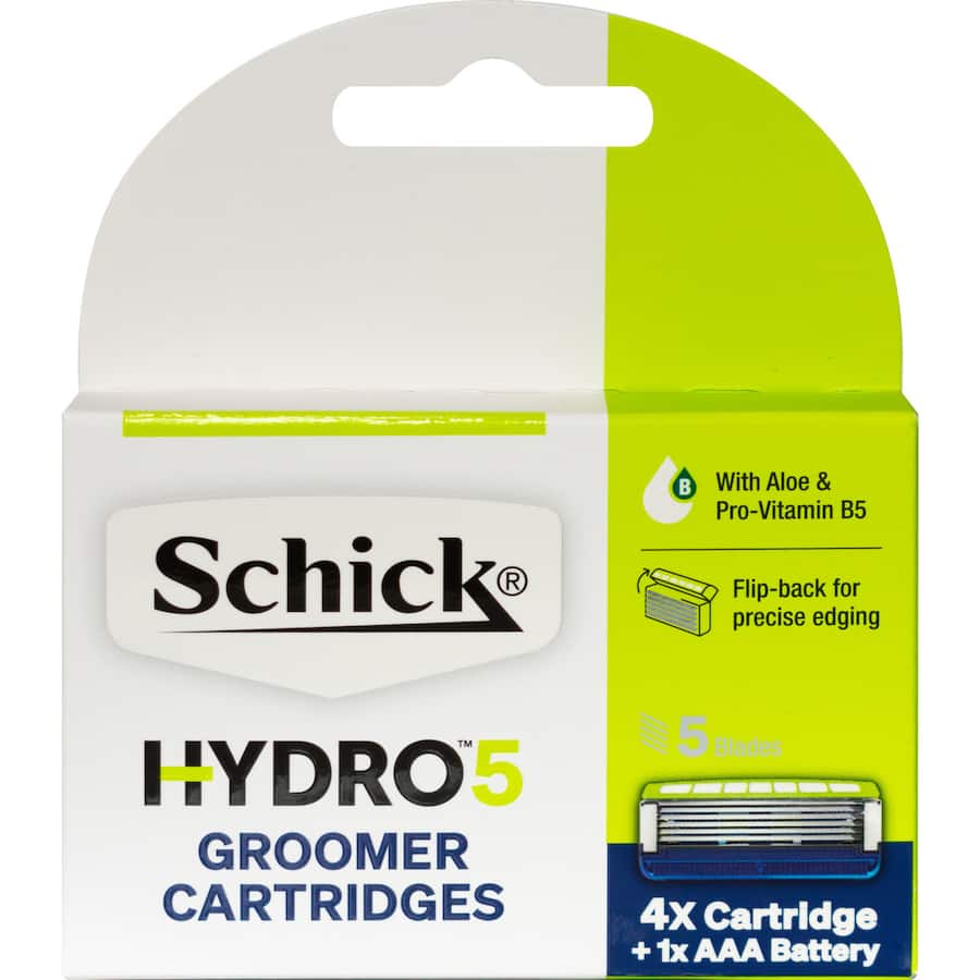 Schick Hydro 5 Groomer Blades 4pack