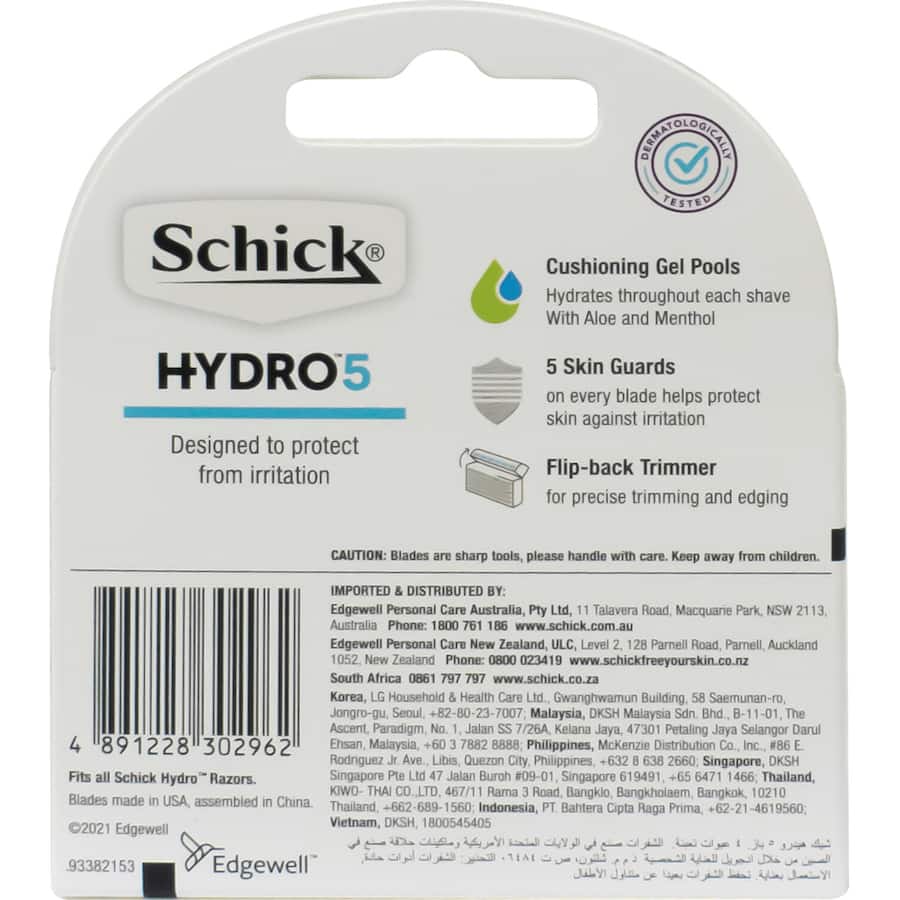 Schick Hydro 5 Razor Blades 4pack