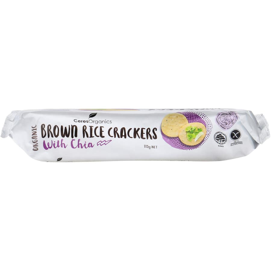 Ceres Organics Rice Crackers Chia