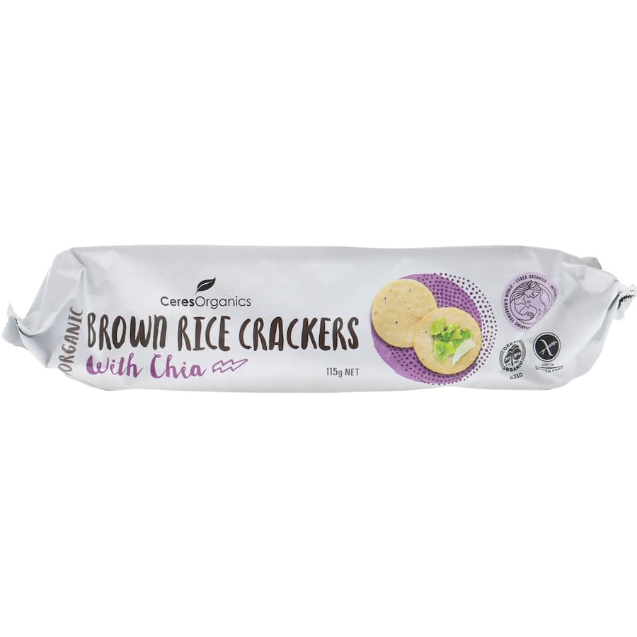 Ceres Organics Rice Crackers Chia